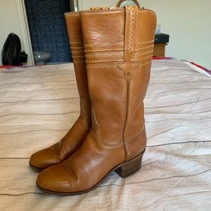 Lucchese Womens Size 5.5 Leather Cowgirl Boots